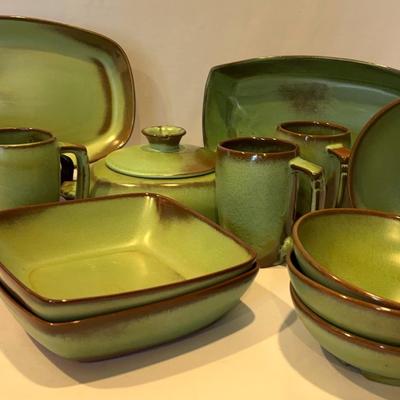 Gorgeous Green Frankoma Pottery Cookware 