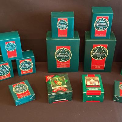 Hallmark Collector’s Club Christmas ornaments, circa 1990-1992