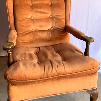 Vintage Winged Back Chair 