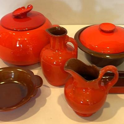 Frankoma Orange/Red Flame Collection