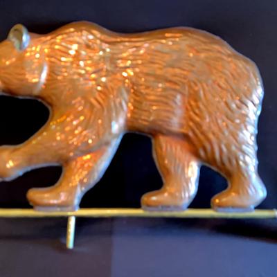 Non-ferrous Weathervane With Bear (possibly copper)