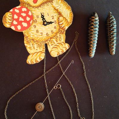 German Teddy Bear Clock