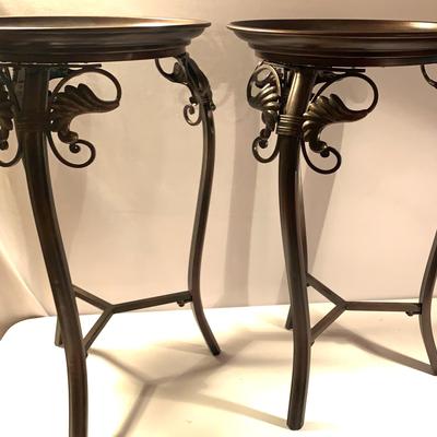 Metal And Glass Accent tables