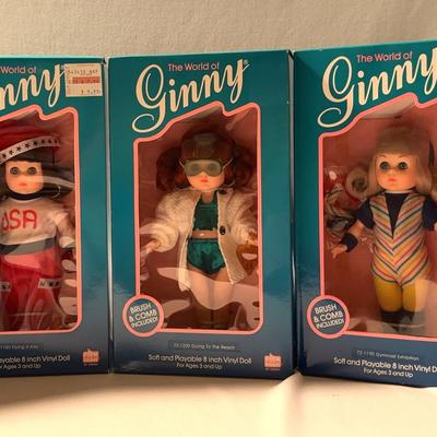 Ginny Soft Playable 8” Doll-(Tally Ho,Flying Kite,Going To Beach,Gymnast Exhibition,Tea Party)