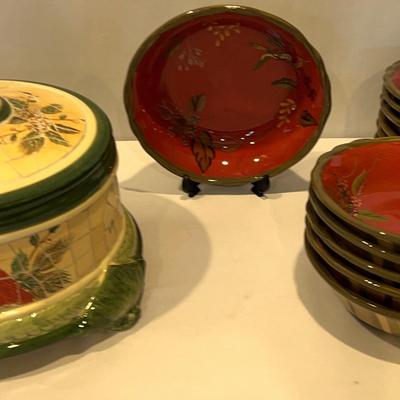 Tracy Porter Octavia Hill Collection Set Of 12 Bowls And Covered Pottery Decor