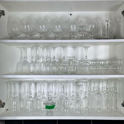 Collection Glassware | Including a Baccarat sugar jar; plus goblet glasses, snifters, and more.

