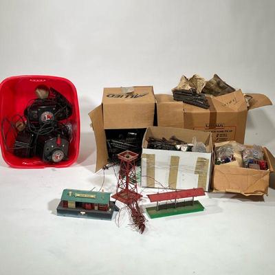 Lionel & Other Train Accessories | A large collection including Lionel train transformers, plus tracks, stations, and more.


