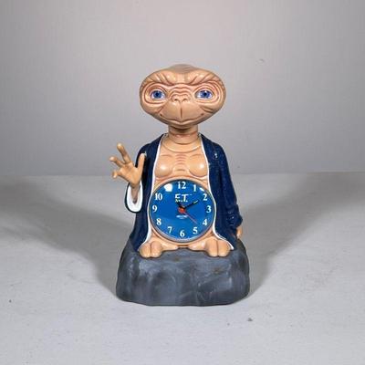 E. T. Clock | Vintage E.T. quartz clock by Nelsonic. - h. 9.5 x w. 5.5 x d. 5.25 in


