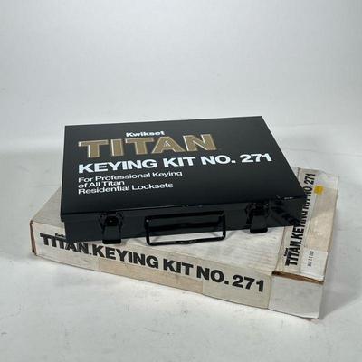 [NIB] TITAN PROFESSIONAL KEYING KIT NO. 271 | For all titan and kwikset residential locks. - h. 2 x w. 9 x l. 12 in

