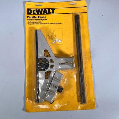NIB DEWALT PARALLEL FENCE | New in box DeWalt Parallel Fence with Fine Fence Adjuster for use with DeWalt model DW624 & DW625...