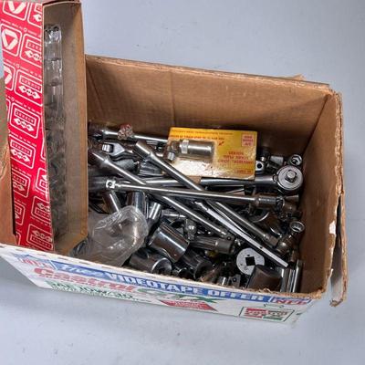 LARGE LOT MOSTLY THORSEN SOCKETS & WRENCHES | Large mixed lot of mostly Thorsen sockets ranging from 1/2” - 1 1/4”, socket...