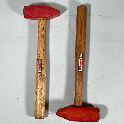 (2pc) Pair Chanellock Hand Sledges | Dimensions: w. 6 x l. 15 in (head x handle)

