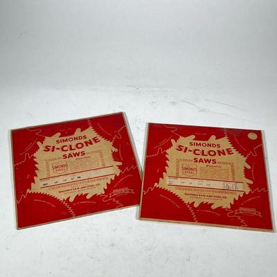 (2pc) SIMONDS SI-CLONE SAWS | Including a 10 inch 16 gauge cut off saw with a 5/8 hole and 100 teeth and a 10 inch rip saw 16 gauge with...