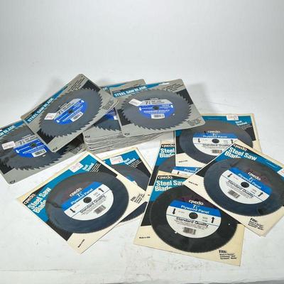 (25pc) CREDO USA 7-1/4” STEEL SAW BLADES | Including plywood panel blades, rip and cross cut

