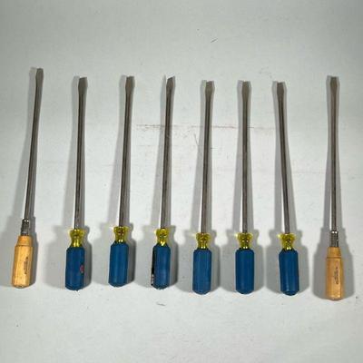 (8pc) Large Globemaster Screw Drivers | l. 17.25 in (largest)

