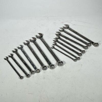 (14pc) BONNEY CRESCENT WRENCHES (SPANNERS) | Including seven metric crescent wrenches from 10 mm to 17 mm plus seven standard crescent...