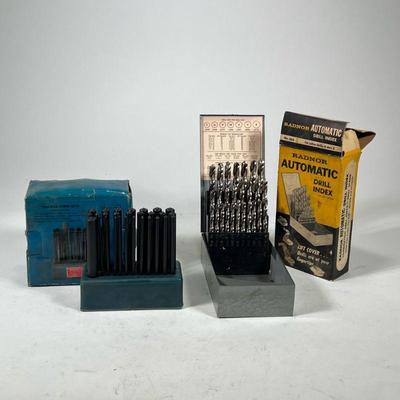(2pc) RADNOR & PITTSBURGH Drill Sets | Including a Radnor automatic drill index and Pittsburgh transfer punch sets


