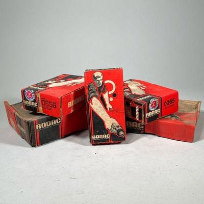 (5pc) Rodac Pneumatic Tool Set | Miscellaneous tools. - h. 3 x w. 7 x l. 10 in (largest box)