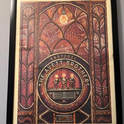 Large collection of original band posters from Avett Brothers