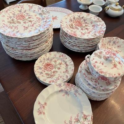 China and dishes: Johnson Bros, Crate and Barrel, and others
