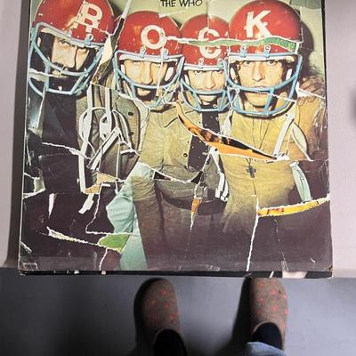 Vintage vinyl records—mostly 70s and 80s—talking Heads, Bruce Springsteen, Bob Dylan, Cheap Trick, The Clash, Roxy Music, Prince, Little...
