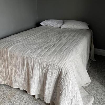 Upstairs: clothing, shoes, lots of nice baby clothes, art and craft supplies, beds, linens, dressers, TVs