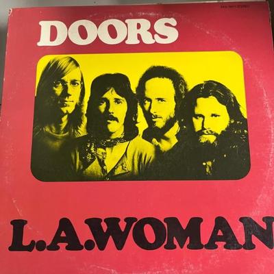 Vintage vinyl records—mostly 70s and 80s—talking Heads, Bruce Springsteen, Bob Dylan, Cheap Trick, The Clash, Roxy Music, Prince, Little...