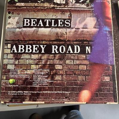 Vintage vinyl records—mostly 70s and 80s—talking Heads, Bruce Springsteen, Bob Dylan, Cheap Trick, The Clash, Roxy Music, Prince, Little...