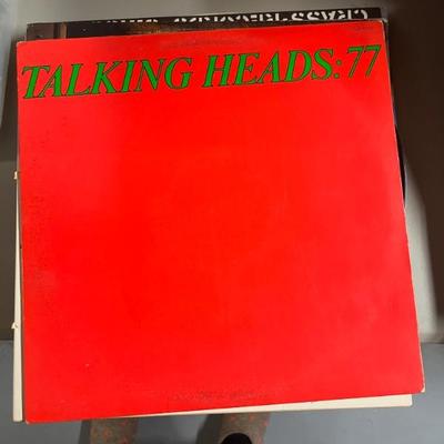 Vintage vinyl records—mostly 70s and 80s—talking Heads, Bruce Springsteen, Bob Dylan, Cheap Trick, The Clash, Roxy Music, Prince, Little...