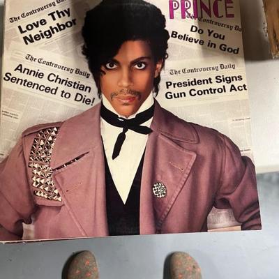 Vintage vinyl records—mostly 70s and 80s—talking Heads, Bruce Springsteen, Bob Dylan, Cheap Trick, The Clash, Roxy Music, Prince, Little...