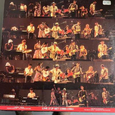 Vintage vinyl records—mostly 70s and 80s—talking Heads, Bruce Springsteen, Bob Dylan, Cheap Trick, The Clash, Roxy Music, Prince, Little...