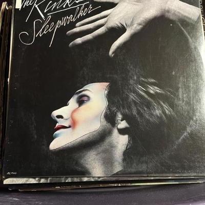 Vintage vinyl records—mostly 70s and 80s—talking Heads, Bruce Springsteen, Bob Dylan, Cheap Trick, The Clash, Roxy Music, Prince, Little...
