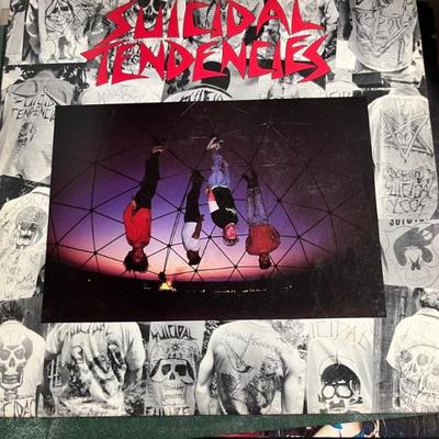Vintage vinyl records—mostly 70s and 80s—talking Heads, Bruce Springsteen, Bob Dylan, Cheap Trick, The Clash, Roxy Music, Prince, Little...