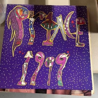 Vintage vinyl records—mostly 70s and 80s—talking Heads, Bruce Springsteen, Bob Dylan, Cheap Trick, The Clash, Roxy Music, Prince, Little...