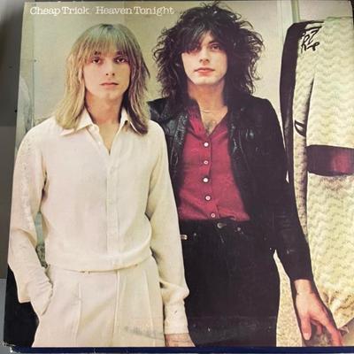 Vintage vinyl records—mostly 70s and 80s—talking Heads, Bruce Springsteen, Bob Dylan, Cheap Trick, The Clash, Roxy Music, Prince, Little...