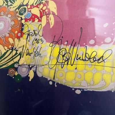 Signed poster by Bjorn Wiinblad, dated 1973