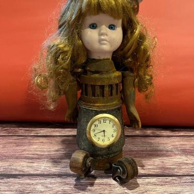Doll sculptures by Stuart Novy, folk art, outsider art, steampunk, made from doll parts and other found objects (I think they are kinda...