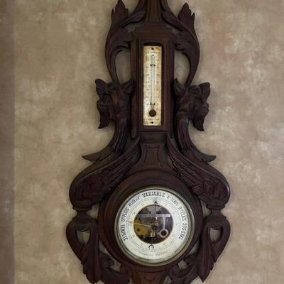 antique French barometer