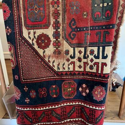 vintage Afgan rug, about 8x6