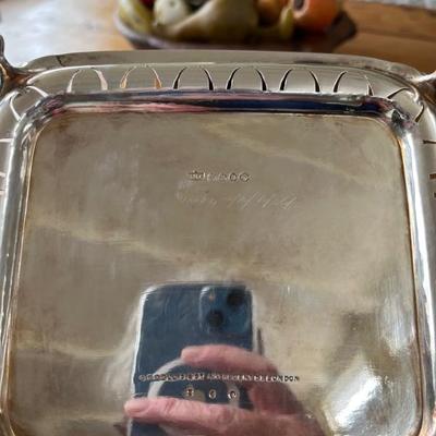 Antique 19th century silver plate biscuit box by Gollis & Co, Regent St, London