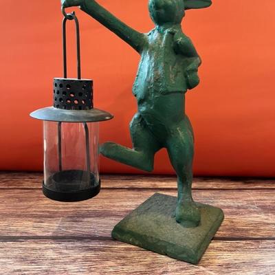 Very cute cast iron rabbit lantern