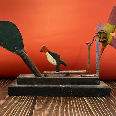 Folk art whirligig, Woodpecker