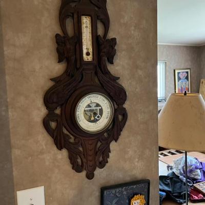 antique French barometer