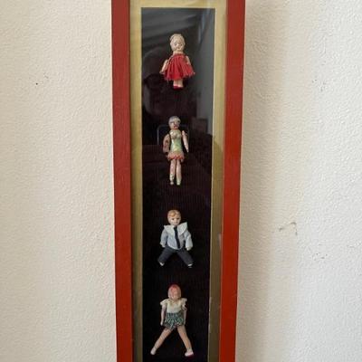 Doll Shadow Box by Stuart Novy, wood, glass and found objects