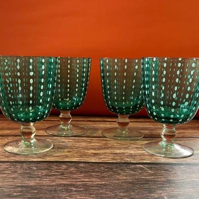 Lots of fun vintage barware and glasses
