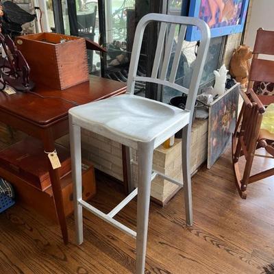 Emeco Navy stools, vintage, MCM
