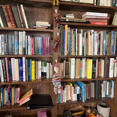lots of books and toys