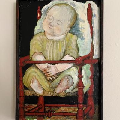 Paintings by Stuart Novy, they are all very small, copies of famous works