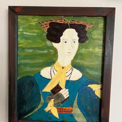 Paintings by Stuart Novy, they are all very small, copies of famous works