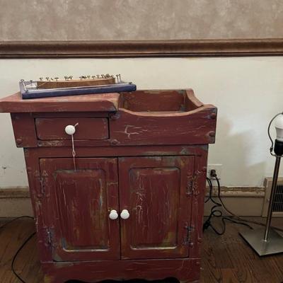 rustic primitive antique cabinet